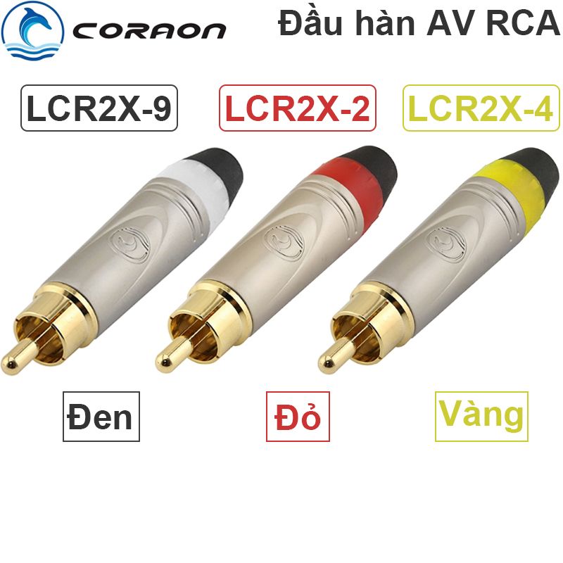 Đầu hàn jack cắm AV/RCA cho thiết bị âm thanh mạ vàng 24K vỏ hợp kim kẽm Coraon LCR2X - Phụ Kiện Điện Tử Việt Nam Đầu hàn jack cắm AV/RCA cho thiết bị âm thanh mạ vàng 24K vỏ hợp kim kẽm Coraon LCR2X