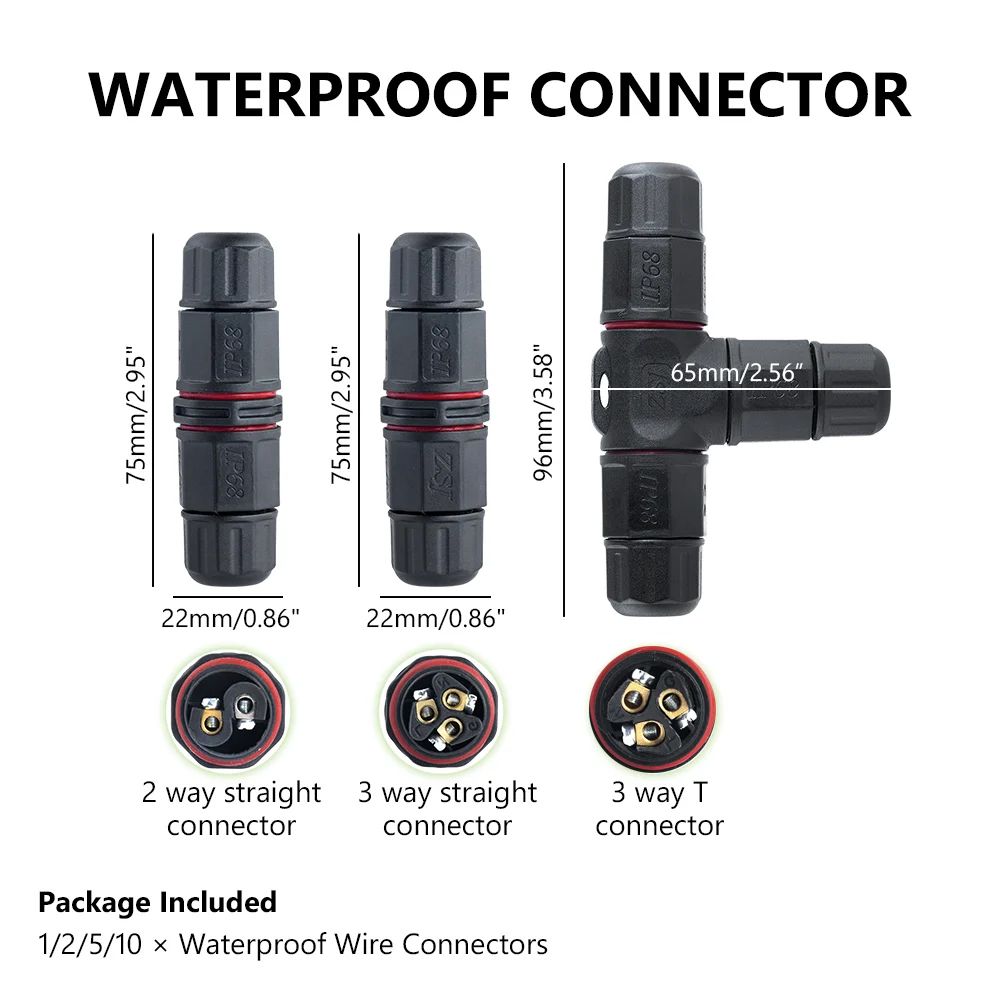 Đầu nối điện chống nước 3 ngả chữ T IP68 chính hãng ZSJ L20-T 2,3,4 pin - Phụ Kiện Điện Tử Việt Nam