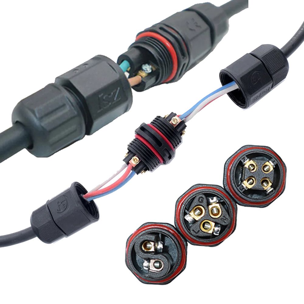 Đầu nối cút nối dây cáp điện 3 lõi 8-15mm chống nước IP68 ZSJ L25 - Phụ Kiện Điện Tử Việt Nam