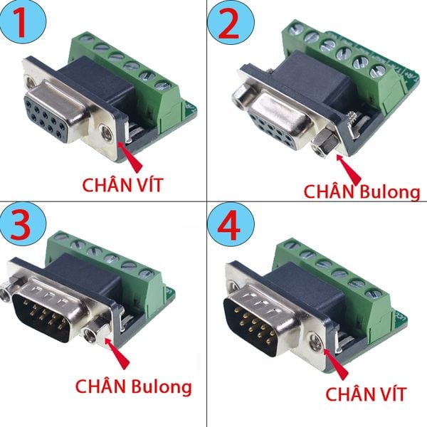 Đầu jack đấu nối giao tiếp DB9 RS232 RS422 RS485 - Phụ Kiện Điện Tử Việt Nam Đầu jack đấu nối giao tiếp DB9 RS232 RS422 RS485 - Phụ Kiện Điện Tử Việt Nam