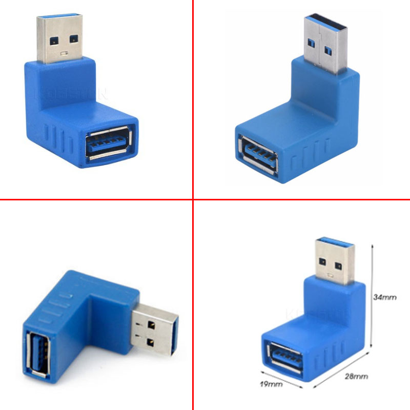 Đầu đổi USB 3.0 1 đầu đực 1 đầu cái (bẻ góc trên/dưới) - Phụ Kiện Điện Tử Việt Nam dau noi usb 3.0 1 dau duc 1 dau cai