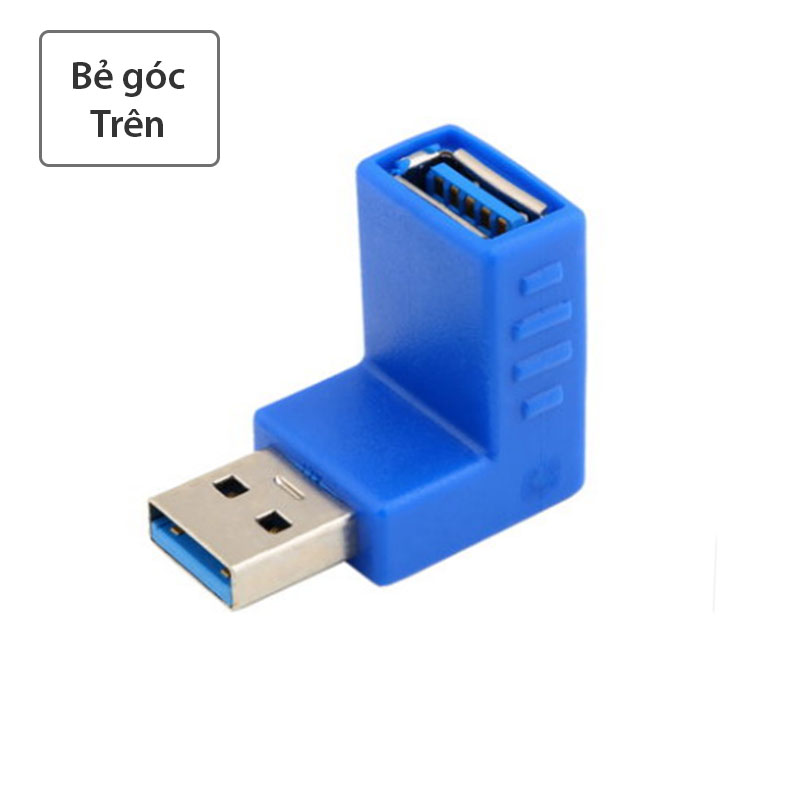 Đầu đổi USB 3.0 1 đầu đực 1 đầu cái (bẻ góc trên/dưới) - Phụ Kiện Điện Tử Việt Nam dau noi usb 3.0 1 dau duc 1 dau cai