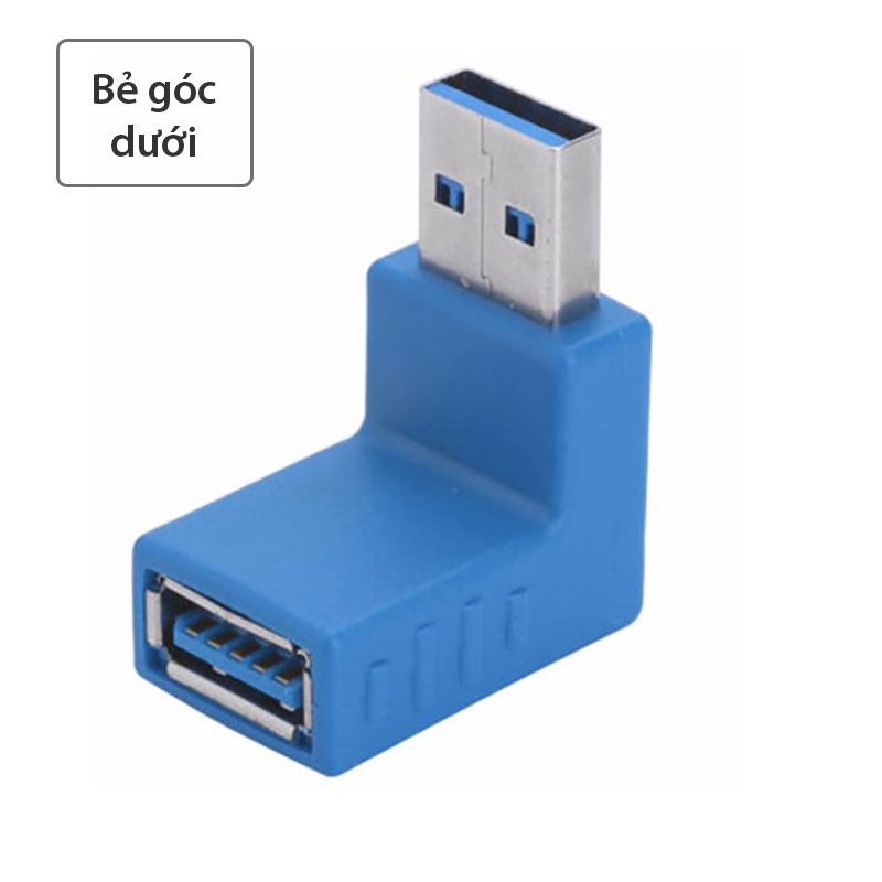 Đầu đổi USB 3.0 1 đầu đực 1 đầu cái (bẻ góc trên/dưới) - Phụ Kiện Điện Tử Việt Nam dau noi usb 3.0 1 dau duc 1 dau cai