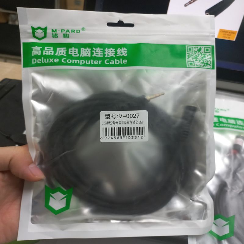 Dây cáp loa 3.5mm nối dài chính hãng M-PARD - Phụ Kiện Điện Tử Việt Nam Dây cáp 3.5mm nối dài từ 1,5m đến 10m chính hãng M-PARD