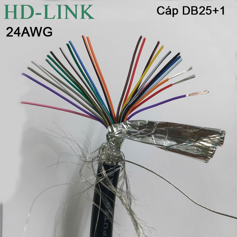 Dây cáp hàn RS232 DB25 24AWG ( 1 Mét ) - Phụ Kiện Điện Tử Việt Nam Dây cáp hàn RS232 DB25 24AWG ( 1 Mét ) - Phụ Kiện Điện Tử Việt Nam
