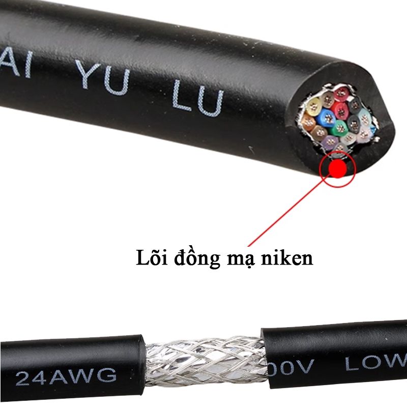 Dây cáp hàn RS232 DB25 24AWG ( 1 Mét ) - Phụ Kiện Điện Tử Việt Nam Dây cáp hàn RS232 DB25 24AWG ( 1 Mét ) - Phụ Kiện Điện Tử Việt Nam
