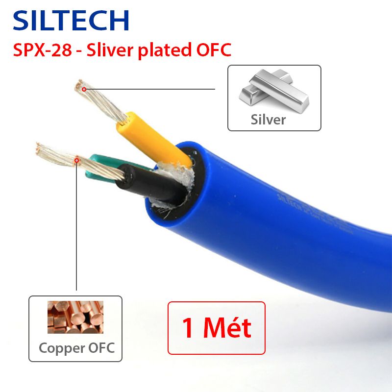Cáp nguồn âm thanh Hi-End mạ bạc Siltech SPX-28 Hà Lan - Phụ Kiện Điện Tử Việt Nam