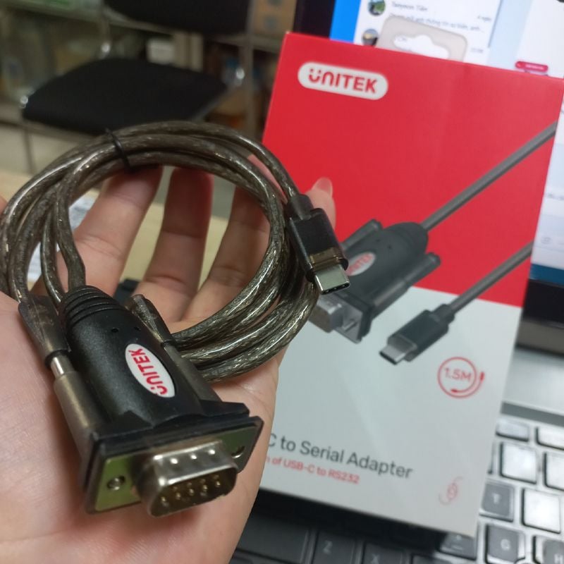 Dây USB TypeC to RS232 dài 1.5M Unitek Y-1105K - Phụ Kiện Điện Tử Việt Nam Dây USB TypeC to RS232 dài 1.5M Unitek Y-1105K - Phụ Kiện Điện Tử Việt Nam