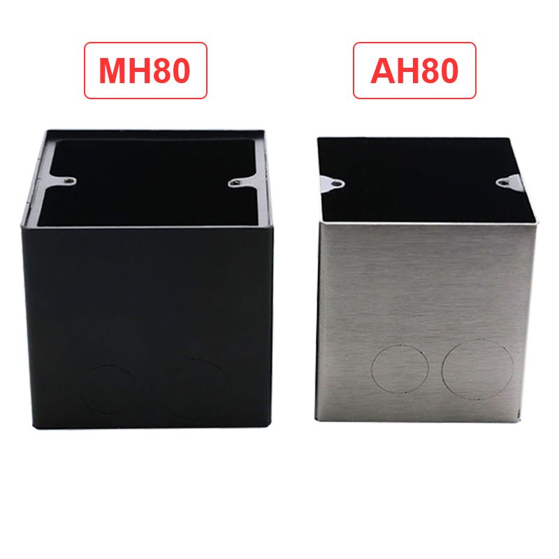 Đế vuông thép dày âm tường chịu lực lắp âm tường âm sàn - Hộp thép Đế âm Đế nổi vuông Coraon MH80 - Phụ Kiện Điện Tử Việt Nam