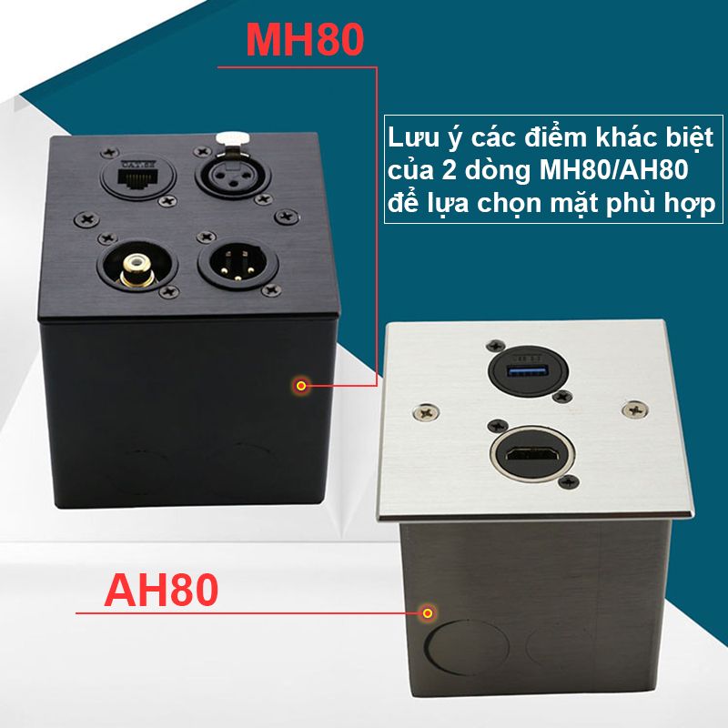 Đế vuông thép dày âm tường chịu lực lắp âm tường âm sàn - Hộp thép Đế âm Đế nổi vuông Coraon MH80 - Phụ Kiện Điện Tử Việt Nam
