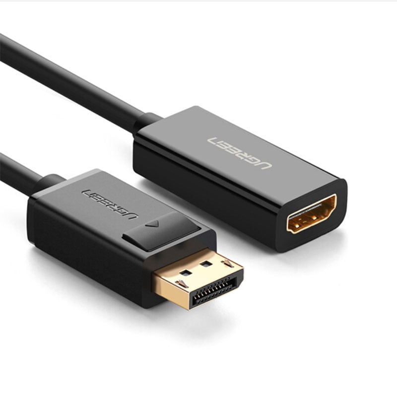 Display port to HDMI adapter UGREEN 40362 - Hỗ trợ full HD 1920*1080P - Phụ Kiện Điện Tử Việt Nam displayport to hdmi adapter 20cm ugreen 30462