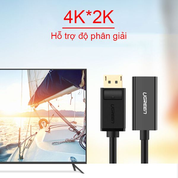 Display port to HDMI adapter UGREEN 40363 - Hỗ trợ 4K*2K@30Hz - Phụ Kiện Điện Tử Việt Nam Display port to HDMI adapter UGREEN 40363 - Hỗ trợ 4K*2K@30Hz - Phụ Kiện Điện Tử Việt Nam