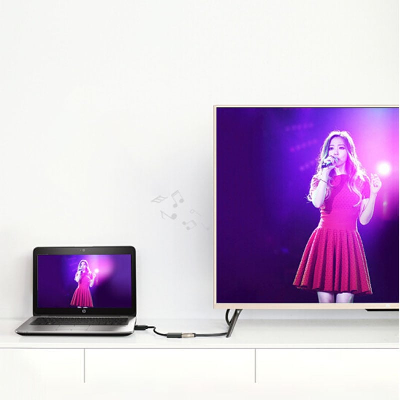 Display port to HDMI adapter UGREEN 40362 - Hỗ trợ full HD 1920*1080P - Phụ Kiện Điện Tử Việt Nam displayport to hdmi adapter 20cm ugreen 30462