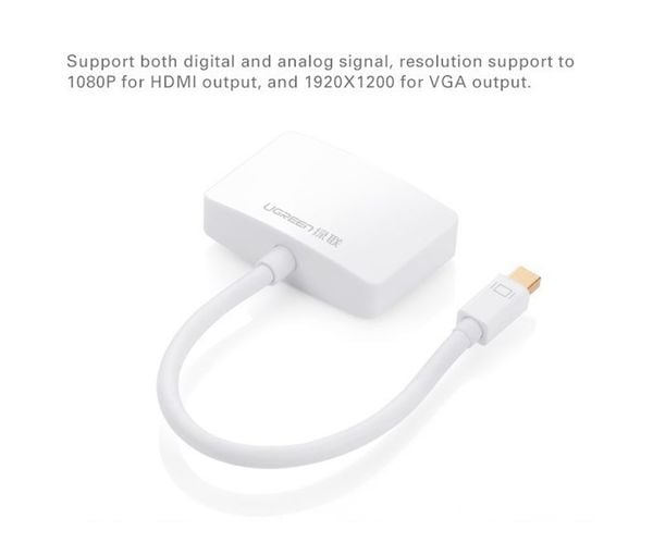 Mini DisplayPort to VGA + HDMI Ugreen 10427 - Phụ Kiện Điện Tử Việt Nam