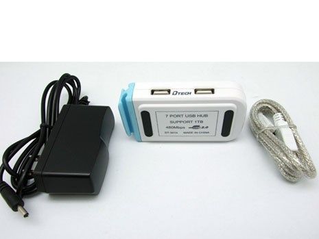 HUB chia cổng USB 2.0 7 port có cấp nguồn ngoài DTECH DT-3082 (hàng thanh lý) - Phụ Kiện Điện Tử Việt Nam HUB chia cổng USB 2.0 7 port có cấp nguồn ngoài DTECH DT-3082 (hàng thanh lý) - Phụ Kiện Điện Tử Việt Nam
