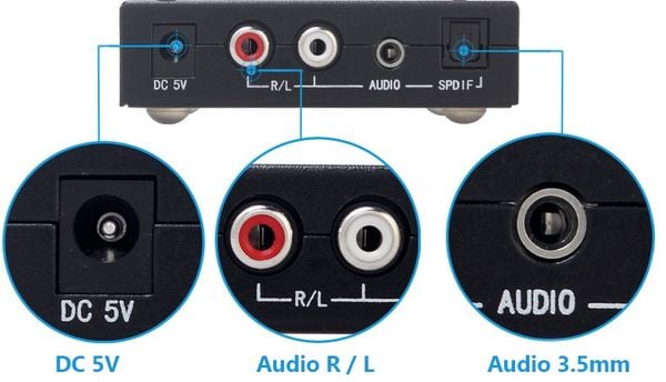 Bộ chuyển đổi quang sang RCA Audio optical switch 3x1 Dtech DT-6526 - Phụ Kiện Điện Tử Việt Nam