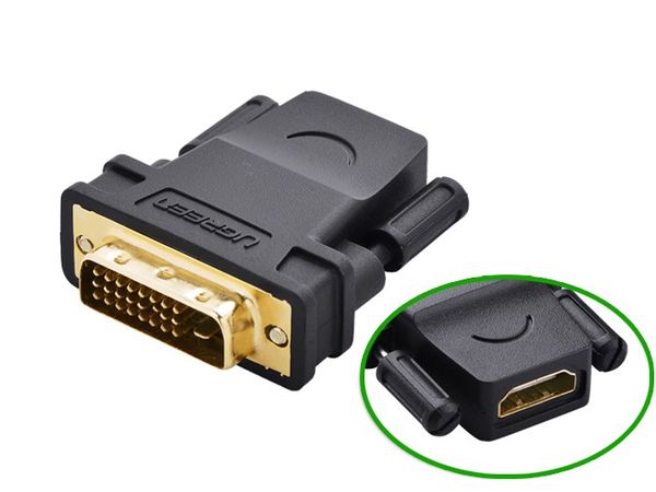 Đầu chuyển đổi DVI-D Male to HDMI Female Ugreen 20124 - Phụ Kiện Điện Tử Việt Nam Đầu chuyển đổi DVI-D Male to HDMI Female Ugreen 20124 - Phụ Kiện Điện Tử Việt Nam