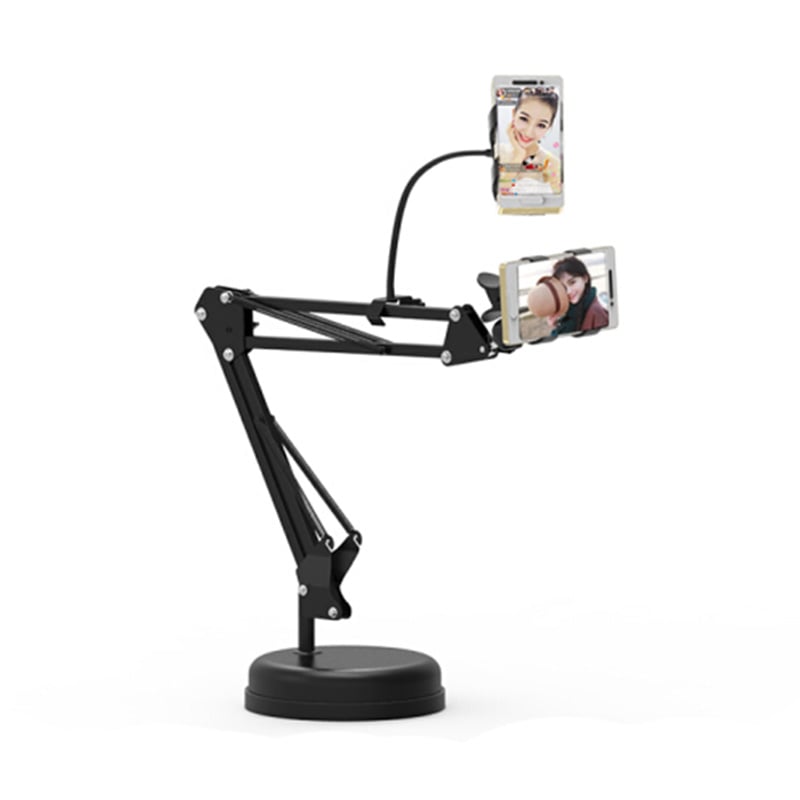 Giá đỡ và kẹp Điện thoại Smartphone để bàn xem phim live stream loại đơn và đôi - Phụ Kiện Điện Tử Việt Nam gia kep dien thoai may tinh bang de ban và kep canh ban