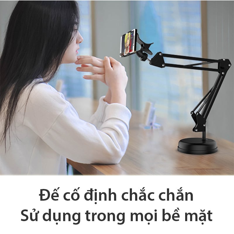 Giá đỡ và kẹp Điện thoại Smartphone để bàn xem phim live stream loại đơn và đôi - Phụ Kiện Điện Tử Việt Nam gia kep dien thoai may tinh bang de ban và kep canh ban