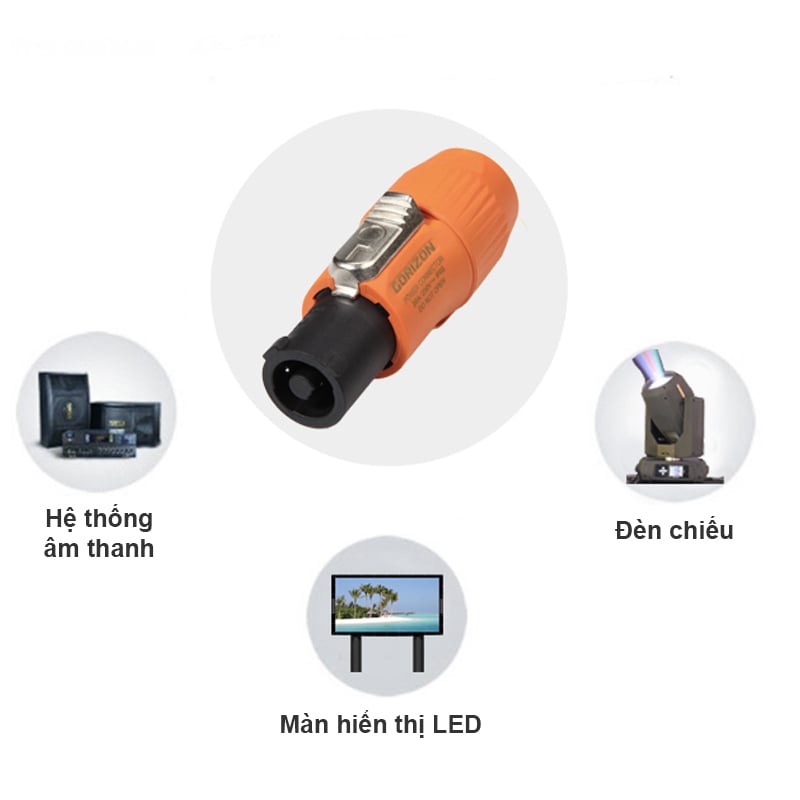 phich cam dien ngoai troi 3pin av ip65