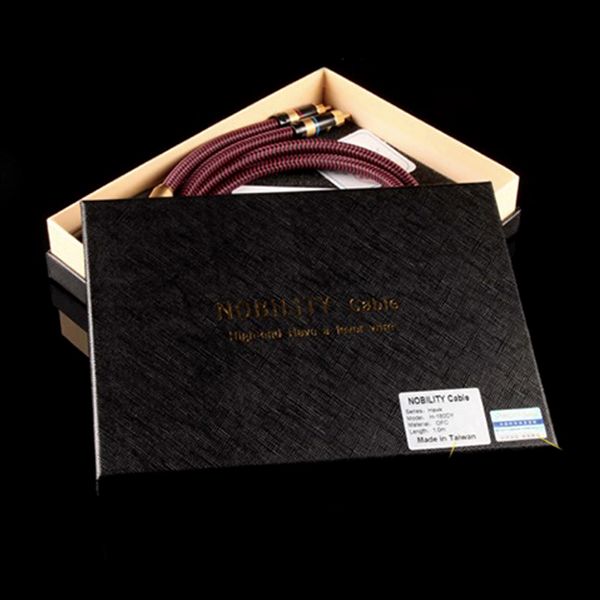 Cáp audio 6.35mm ra RCA đồng 6N OCC Nobility Hawk H-180RD 1 mét 2 sợi - Phụ Kiện Điện Tử Việt Nam cap 6.5mm ra rca dong occ 6n