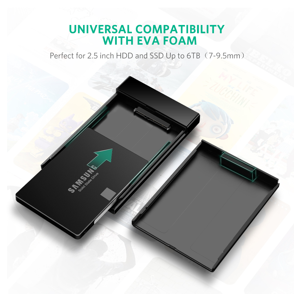 HDD box SATA 2.5 inches USB 3.0 UGREEN 30848 - Phụ Kiện Điện Tử Việt Nam hdd box sata 2.5 inches usb 3.0 ugreen 30848