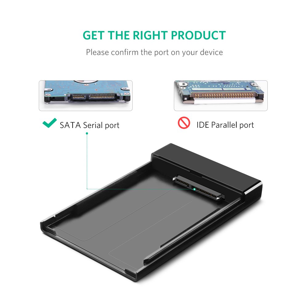 HDD box SATA 2.5 inches USB 3.0 UGREEN 30847 cáp USB 3.0 liền - Phụ Kiện Điện Tử Việt Nam hdd box sata 2.5 inches usb 3.0 ugreen 30848