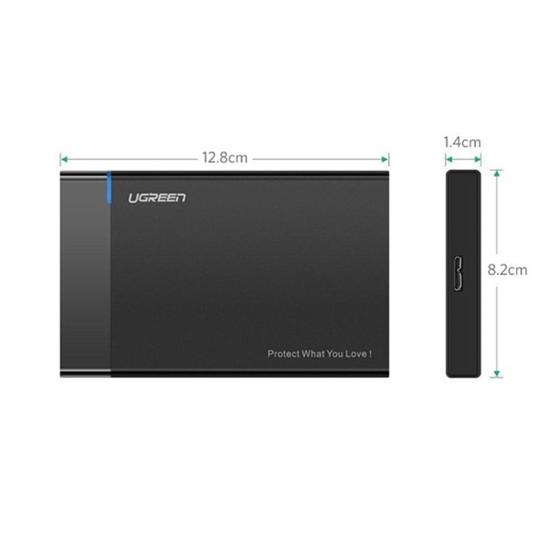 HDD box SATA 2.5 inches USB 3.0 UGREEN 30847 cáp USB 3.0 liền - Phụ Kiện Điện Tử Việt Nam hdd box sata 2.5 inches usb 3.0 ugreen 30848