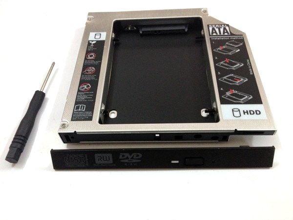 Second HDD Caddy Bay- Lắp ổ cứng thứ 2 cho laptop qua khay CD- loại mỏng 129mm*128mm*9.5mm - Phụ Kiện Điện Tử Việt Nam Second HDD Caddy Bay- Lắp ổ cứng thứ 2 cho laptop qua khay CD- loại mỏng 129mm*128mm*9.5mm - Phụ Kiện Điện Tử Việt Nam