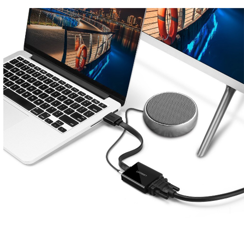HDMI ra VGA Audio UGREEN 40248 hỗ trợ nguồn - Phụ Kiện Điện Tử Việt Nam hdmi ra vga ugreen 40248