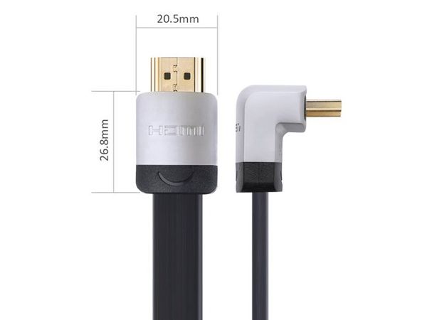 Cáp HDMI Ugreen đầu bẻ góc 90 độ (bẻ xuống) 1M 1.5M 2M 3M hỗ trợ 4K 30Hz - Phụ Kiện Điện Tử Việt Nam Cáp HDMI Ugreen đầu bẻ góc 90 độ (bẻ xuống) 1M 1.5M 2M 3M hỗ trợ 4K 30Hz - Phụ Kiện Điện Tử Việt Nam
