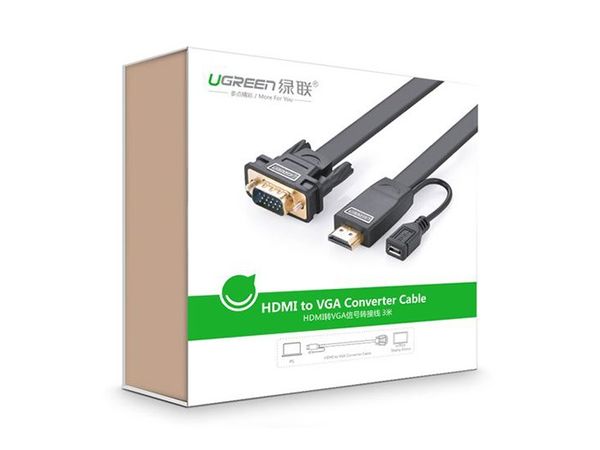 HDMI to VGA 2M full HD 1080P Ugreen 40231 - Dây cáp HDMI sang VGA - Phụ Kiện Điện Tử Việt Nam HDMI to VGA 2M full HD 1080P Ugreen 40231 - Dây cáp HDMI sang VGA - Phụ Kiện Điện Tử Việt Nam