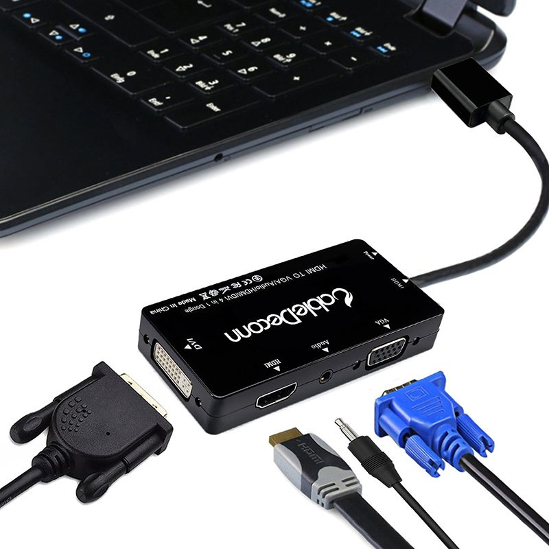 HDMI ra HDMI DVI VGA audio 3.5mm converter 25Cm CableDeconn - Phụ Kiện Điện Tử Việt Nam