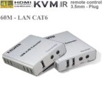 Bộ chuyển đổi HDMI sang cáp mạng LAN có cổng USB kéo dài 60m- HDMI 60M KVM Extender - 60M HDMI KVM Extender