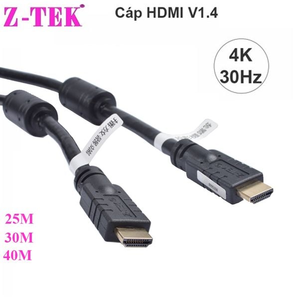 Dây cáp HDMI 1.4 Z-tek hỗ trợ 4K*2K full HD 1080P 25M 30M 40M - Phụ Kiện Điện Tử Việt Nam Dây cáp HDMI 1.4 Z-tek hỗ trợ 4K*2K full HD 1080P 25M 30M 40M - Phụ Kiện Điện Tử Việt Nam