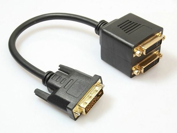 Cáp chia DVI-I Male to 2 x DVI-I Female, Cáp DVI phụ kiện điện tử - Phụ Kiện Điện Tử Việt Nam Cáp chia DVI-I Male to 2 x DVI-I Female, Cáp DVI phụ kiện điện tử - Phụ Kiện Điện Tử Việt Nam