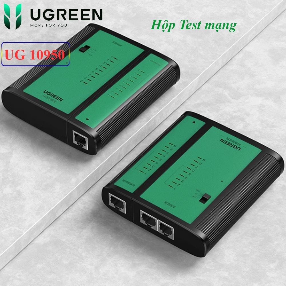 Hộp test cáp mạng chính hãng Ugreen 10950 NW167 hỗ trợ RJ45/RJ12/RJ11 - Phụ Kiện Điện Tử Việt Nam Hộp test cáp mạng chính hãng Ugreen 10950 NW167 hỗ trợ RJ45/RJ12/RJ11 - Phụ Kiện Điện Tử Việt Nam
