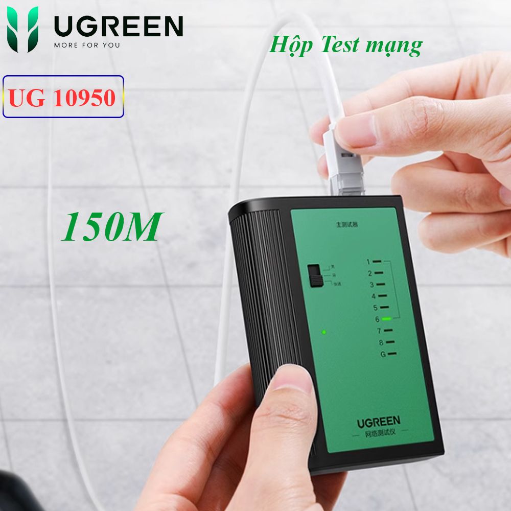 Hộp test cáp mạng chính hãng Ugreen 10950 NW167 hỗ trợ RJ45/RJ12/RJ11 - Phụ Kiện Điện Tử Việt Nam Hộp test cáp mạng chính hãng Ugreen 10950 NW167 hỗ trợ RJ45/RJ12/RJ11 - Phụ Kiện Điện Tử Việt Nam