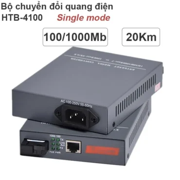 Bộ chuyển đổi quang điện 20Km Gigabit NetLink HTB-4100 - Phụ Kiện Điện Tử Việt Nam