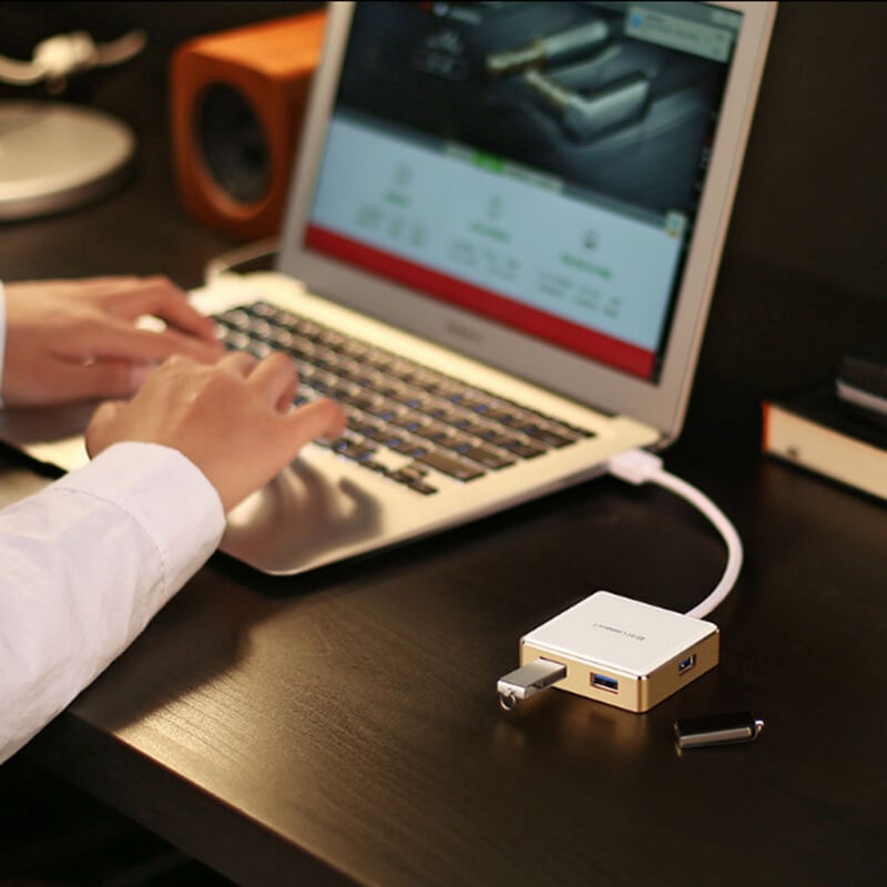 hub usb 3.0 4 cong chinh hang ugreen
