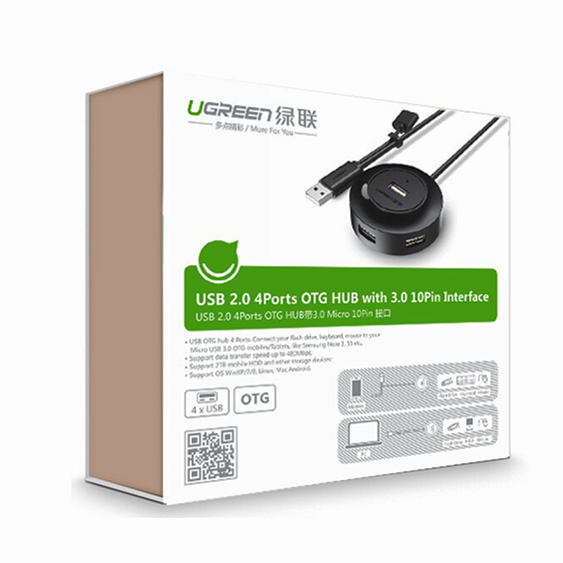 hub chia usb 4 cong co ho tro nguon ngoai chinh hang ugreen