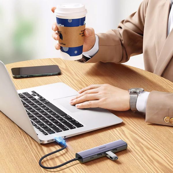 Bộ chia USB 3.0 ra 3 cổng USB 3.0 + Lan 1G + Type-c Ugreen 60554 CM475 - Phụ Kiện Điện Tử Việt Nam