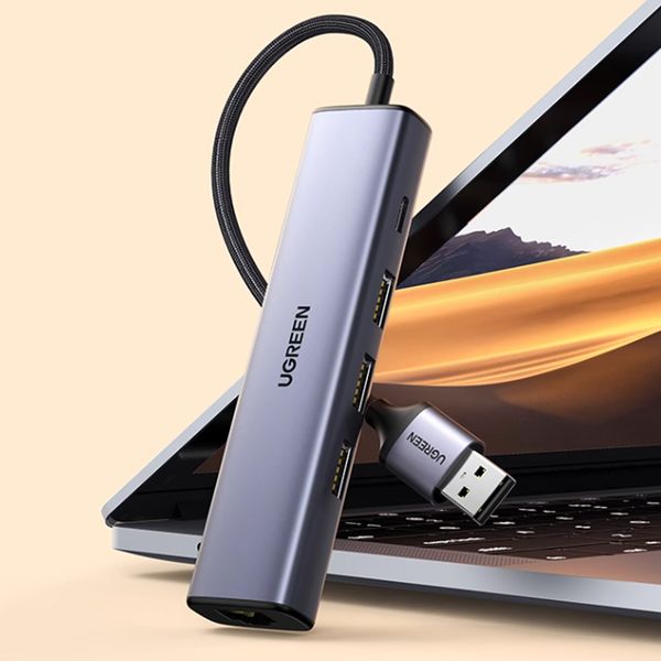 Bộ chia USB 3.0 ra 3 cổng USB 3.0 + Lan 1G + Type-c Ugreen 60554 CM475 - Phụ Kiện Điện Tử Việt Nam
