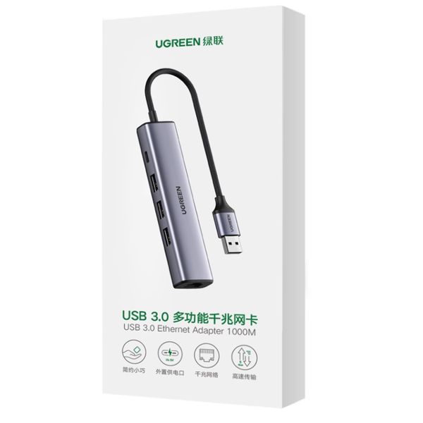 Bộ chia USB 3.0 ra 3 cổng USB 3.0 + Lan 1G + Type-c Ugreen 60554 CM475 - Phụ Kiện Điện Tử Việt Nam