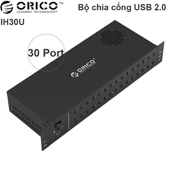 Bộ chia USB 2.0 công nghiệp 20 cổng vỏ kim loại cấp nguồn ngoài Orico IH30U - Phụ Kiện Điện Tử Việt Nam Bộ chia USB 2.0 công nghiệp 20 cổng vỏ kim loại cấp nguồn ngoài Orico IH30U - Phụ Kiện Điện Tử Việt Nam