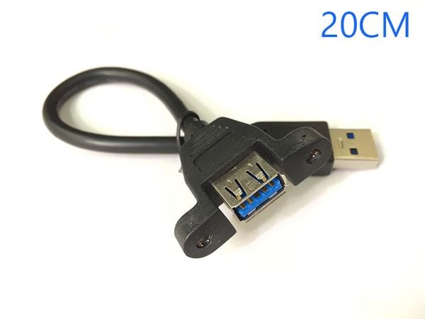 Cáp nối dài USB 3.0 AM-AF 0.2M 0.6M có tai bắt vít - Phụ Kiện Điện Tử Việt Nam