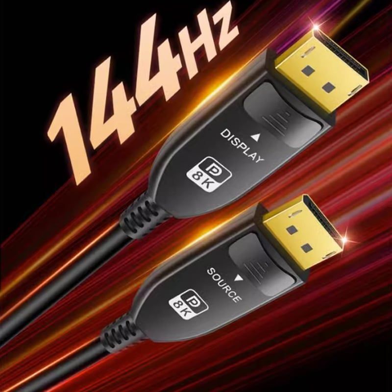 Dây cáp Displayport 1.4 sợi quang giá rẻ chuẩn 8K dài 10M đến 100M