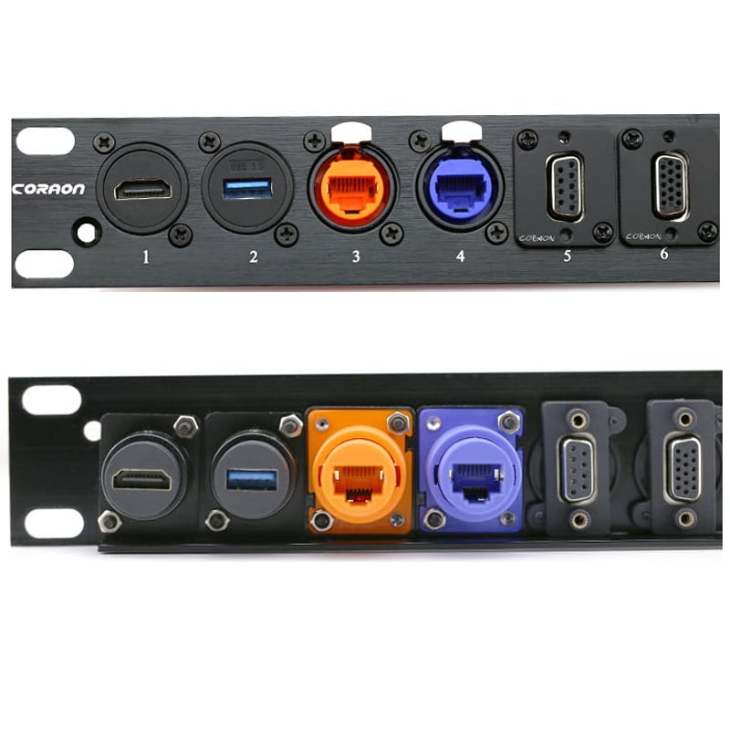Đầu cắm HDMI cái female âm tường âm sàn Coraon LC-HDMI-B (gim thẳng) - Phụ Kiện Điện Tử Việt Nam hdmi wallplate coraon lc-hdmi-b