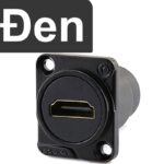 Đầu cắm HDMI cái female âm tường âm sàn Coraon/CZXYON LC-HDMI-B (gim thẳng) - Nối thẳng