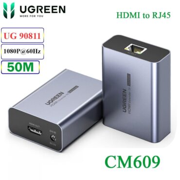 HDMI extender 50M qua cáp mạng Cat5e, Cat6  Ugreen 90811 CM609 - Phụ Kiện Điện Tử Việt Nam